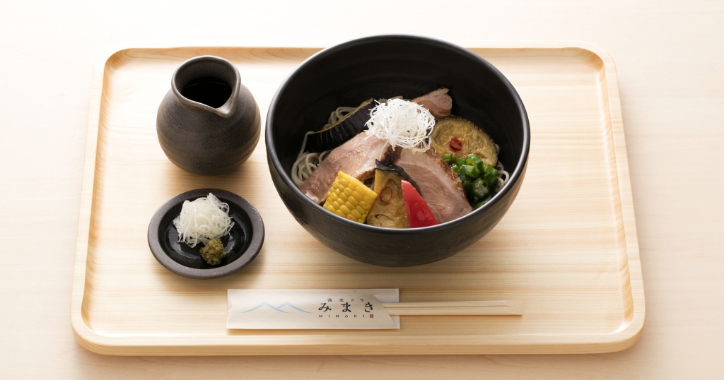 季節のおすすめに【冷し鴨茄子そば】登場! 季節のおすすめに【冷し鴨茄子そば】登場!
