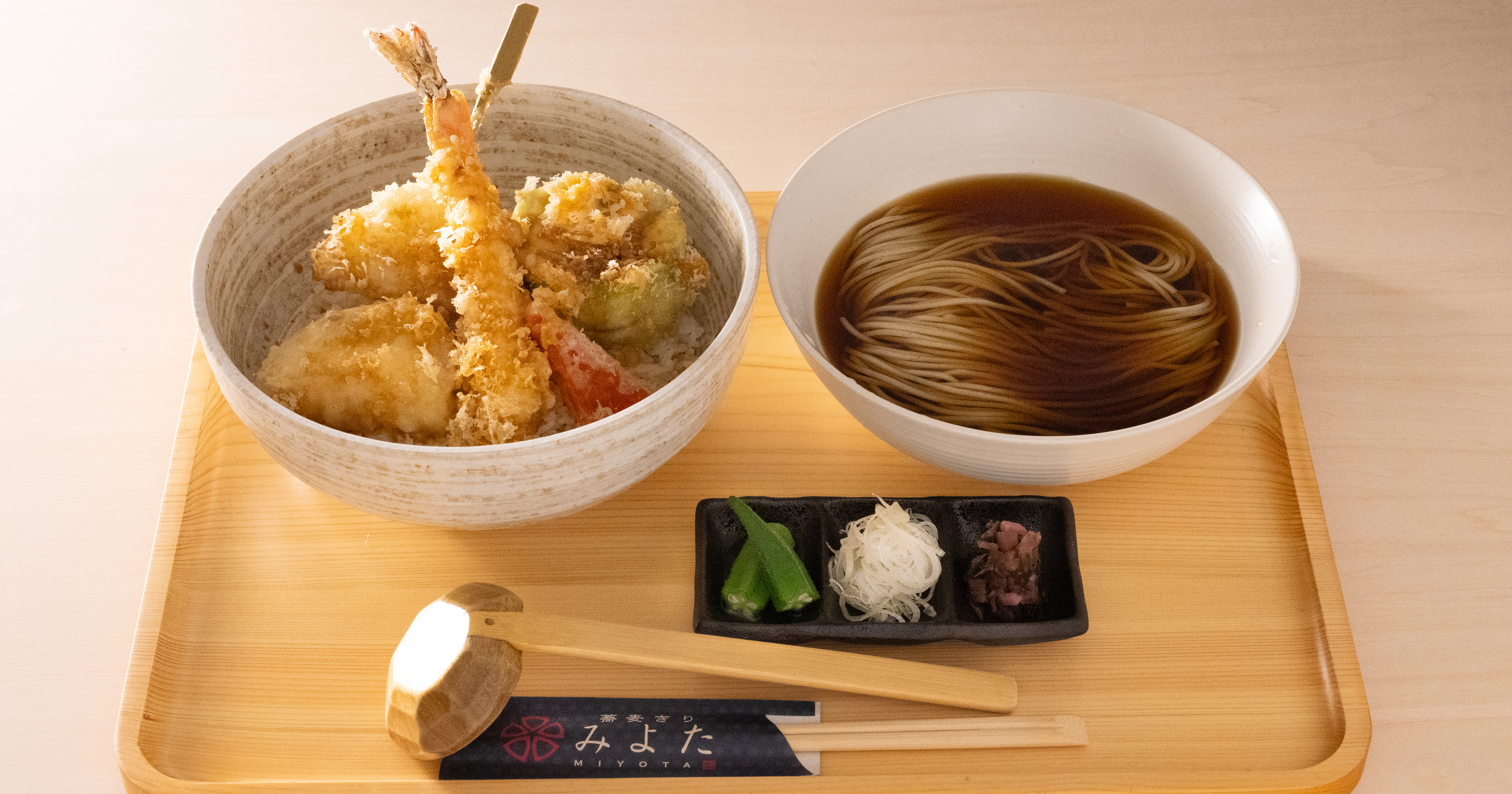 天然 車海老と旬野菜天丼セット 天然 車海老と旬野菜天丼セット
