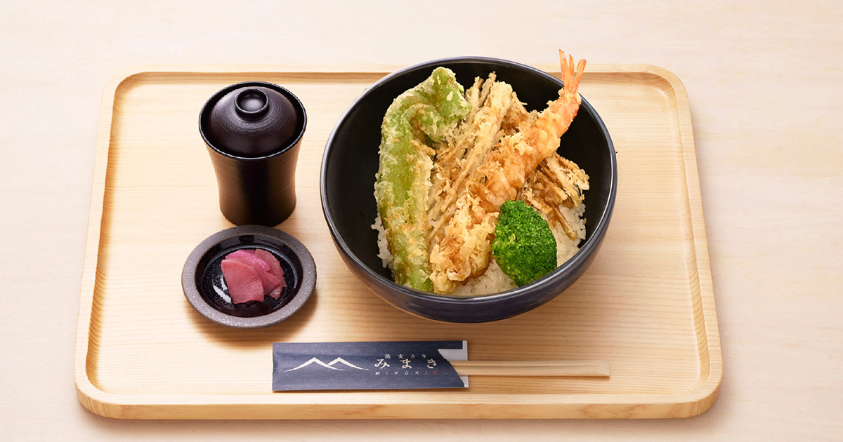 天然 車海老と旬野菜天丼 天然 車海老と旬野菜天丼