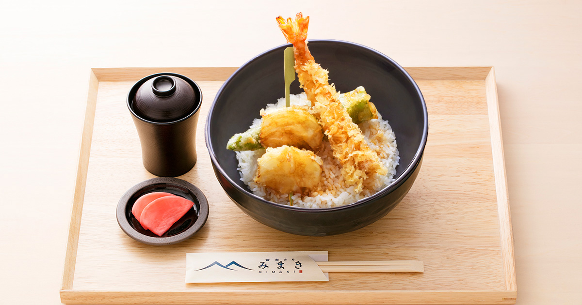 天然 車海老と旬野菜天丼 天然 車海老と旬野菜天丼